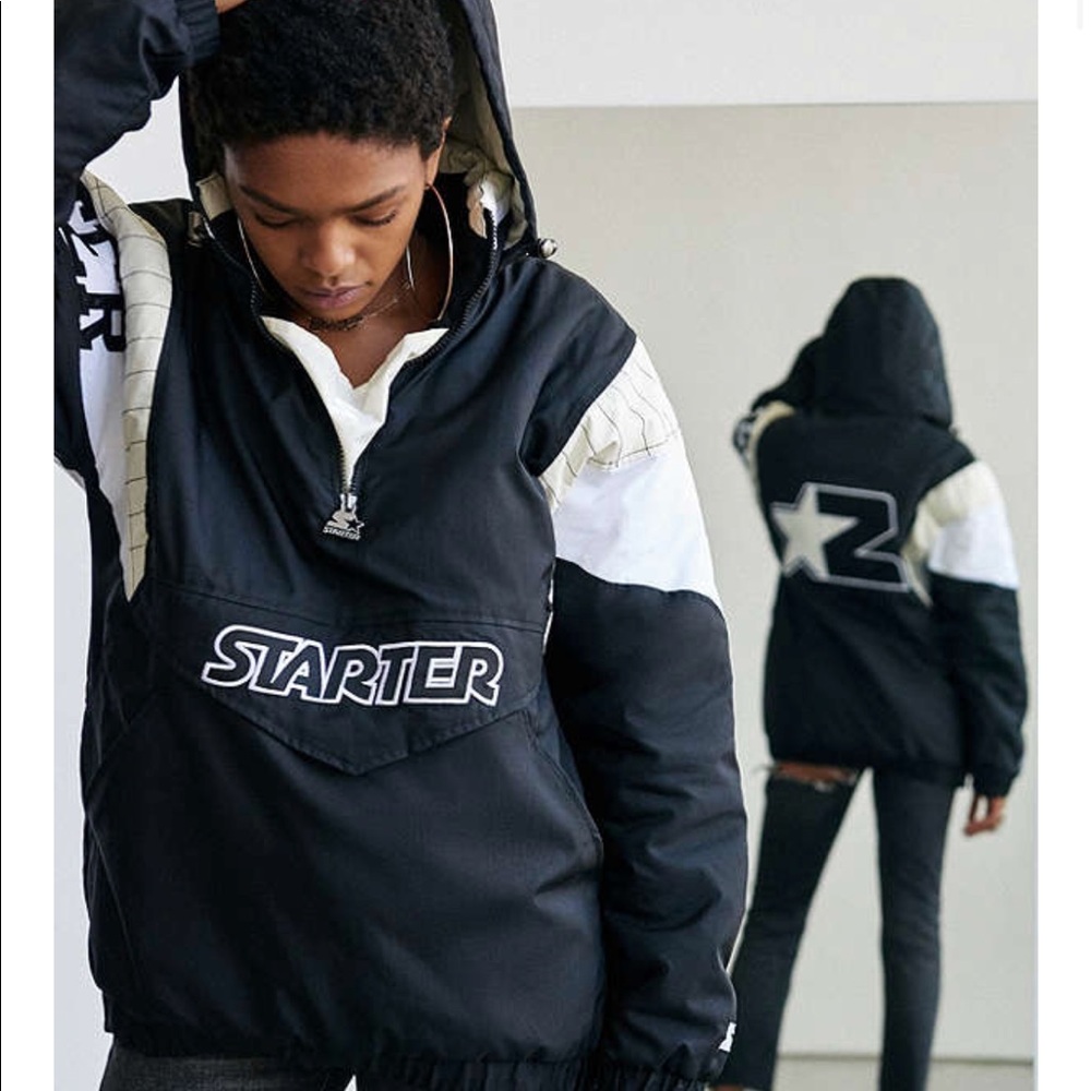 Urban outfitters starter pull over windbreaker